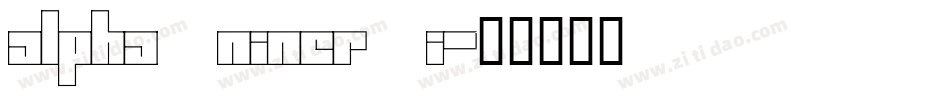 Alpha Niner i字体转换